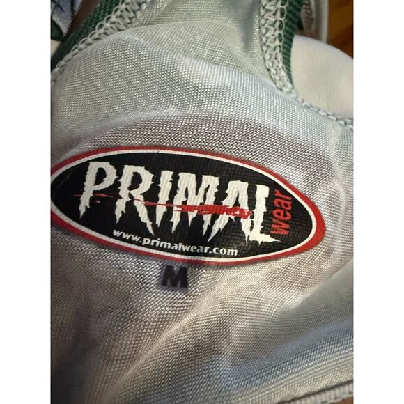 Vintage 90s Primal Wear Green Racer Back Sports Bra Cycling Top - M - Picture 7 of 7